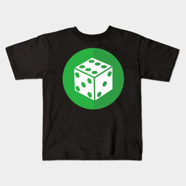 Board Game Geek D6 Dice Game Kids T-Shirt by ballhard